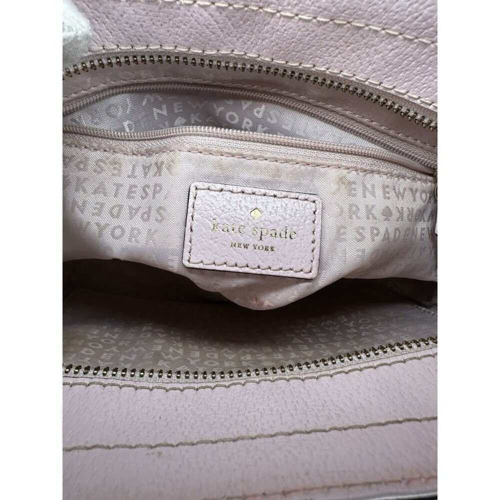 Kate Spade Pink Mauve Crossbody Purse Handbag 100% Leather - Picture 4 of 8